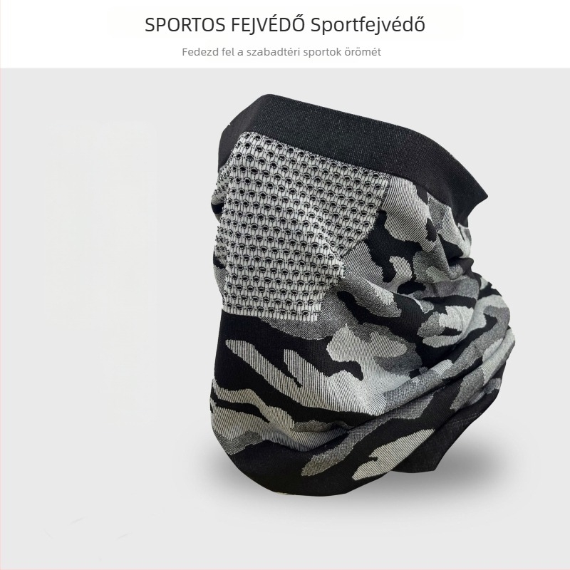 Kerékpáros arcmaszk nyakmelegítővel, uniszex, nylon/poliamid