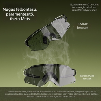 ACRUNU Fotóérzékeny színváltó kerékpáros szemüveg, cserélhető lencsékkel, PC keret, félkeret, uniszex