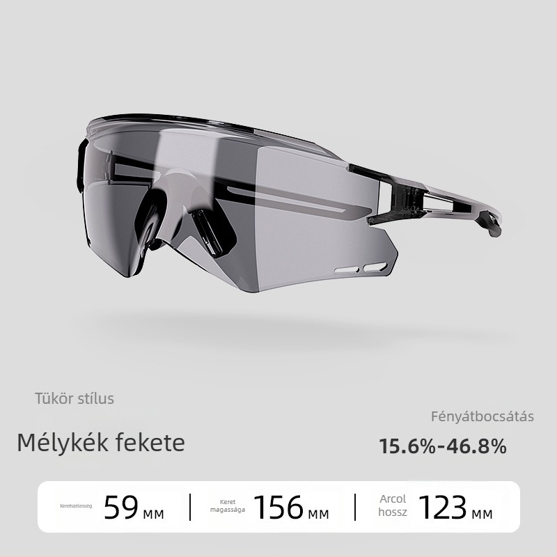 ACRUNU Fotóérzékeny színváltó kerékpáros szemüveg, cserélhető lencsékkel, PC keret, félkeret, uniszex