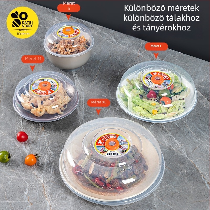 Story of Home Mikrohullámú fedő – zárható, olajfröccsenés elleni védelem, tálakra és gőzölésre, hűtőben tárolható; anyag: Egyéb; stílus: Modern egyszerű