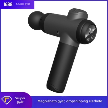 Perkusz masszírozó, 4 fej, 4 sebesség, beépített akkumulátor 1200-2000mAh (üzemidő 3–6 óra; zaj 36–45 dB)