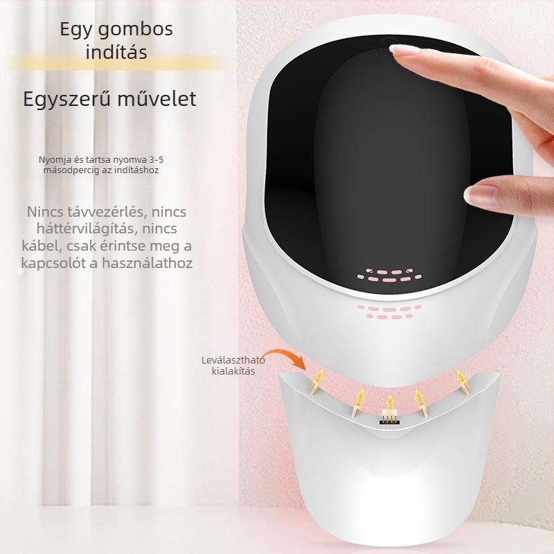 Otthoni LED arcmaska fotodinamikus fehérítéssel és bőrtónus megújításával (Hordozható; Beépített akkumulátor 500–800 mAh; IPX0; Arc- és nyakmaszk)
