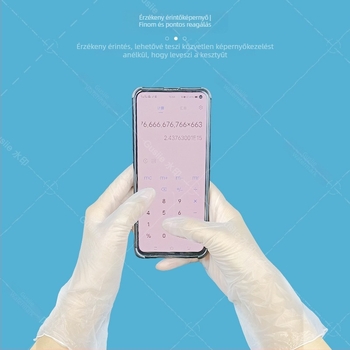 Blue Guard egyszer használatos vinyl kesztyűk, vízállóak, élelmiszer-minőségűek, orvosi, élelmiszer- és ipari felhasználásra, átlátszó