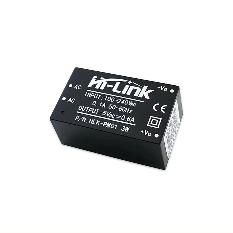 AC-DC izolált kapcsolóüzemű tápegység modul, bemenet 220V, kimenet 5V DC, HLK-PM01
