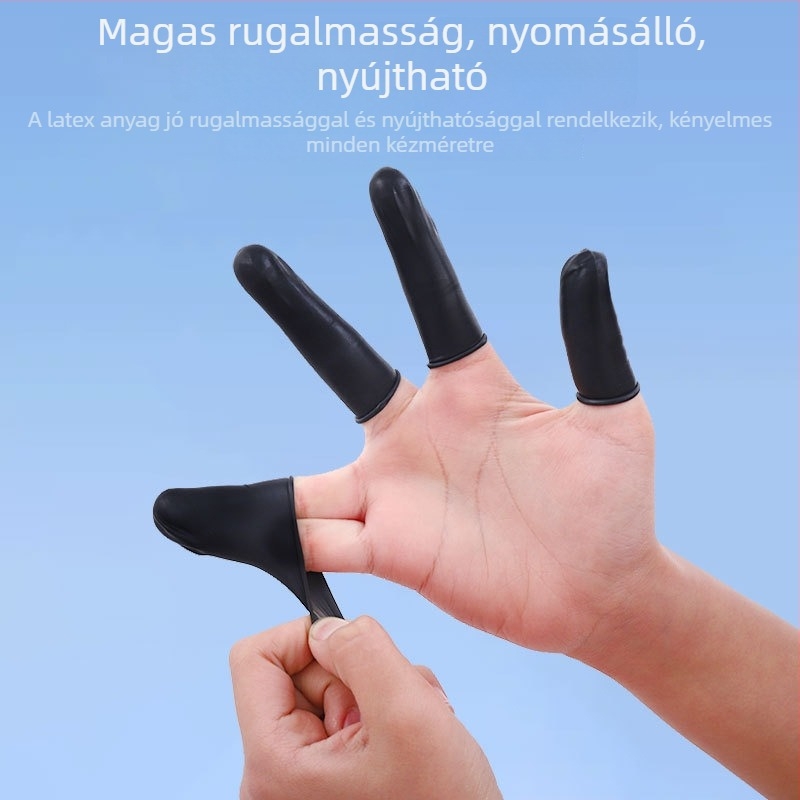 Eldobható ujjvédők – latex, csúszásmentes, kopásálló, átlátszó, pormentes műhelyek és elektronikai gyárak számára