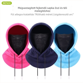 Uniszex símaszk, légáteresztő hálóval, poliészter anyag, Benshi márka