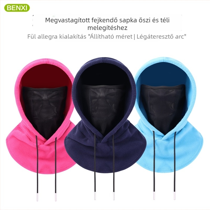 Uniszex símaszk, légáteresztő hálóval, poliészter anyag, Benshi márka