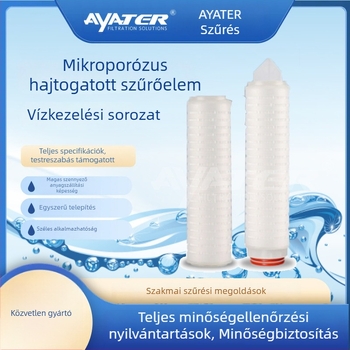 Szűrőelem hajtogatható, polipropilén mikroporózus, háromszög alakú csúcs, 0.22um pórusméret, 222 interfész