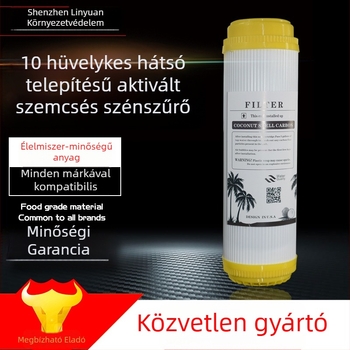 Vízpuhító szűrőelem ABS házzal, savval tisztított granulált aktív szén, jódérték 1200, univerzális kiegészítő vízpurifikátorokhoz