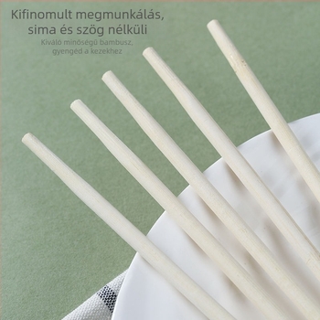 Bambusz egyszer használatos evőpálcikák éttermeknek, egyedi csomagolás, biológiailag lebomló, mikrózható, logónyomás