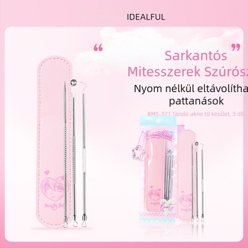 Idealful Pattanás Tű – Kozmetikai eszköz az arcra, rozsdamentes acélból, 144-es csomagolás, általános használatra