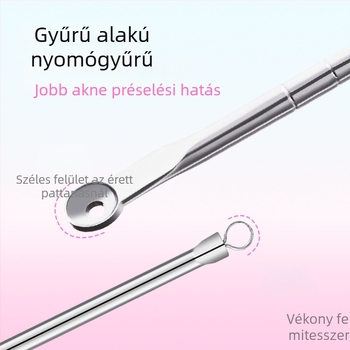 Idealful Pattanás Tű – Kozmetikai eszköz az arcra, rozsdamentes acélból, 144-es csomagolás, általános használatra