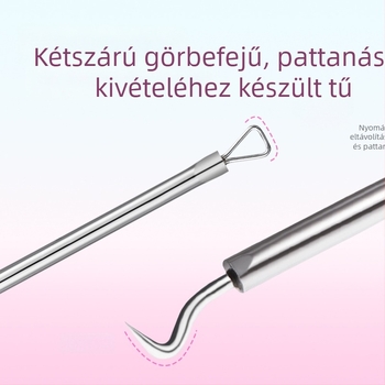 Idealful Pattanás Tű – Kozmetikai eszköz az arcra, rozsdamentes acélból, 144-es csomagolás, általános használatra