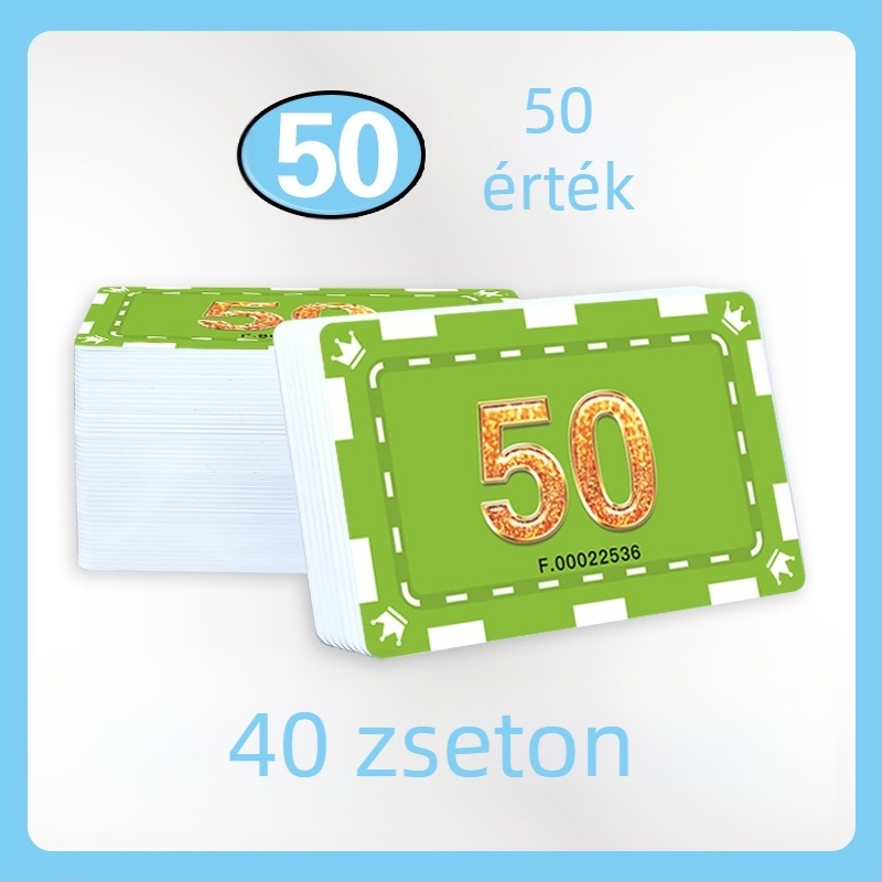 PVC poker kártyák és zsetonok – vízálló, kopásálló, Texas Hold’em és játékszobákhoz