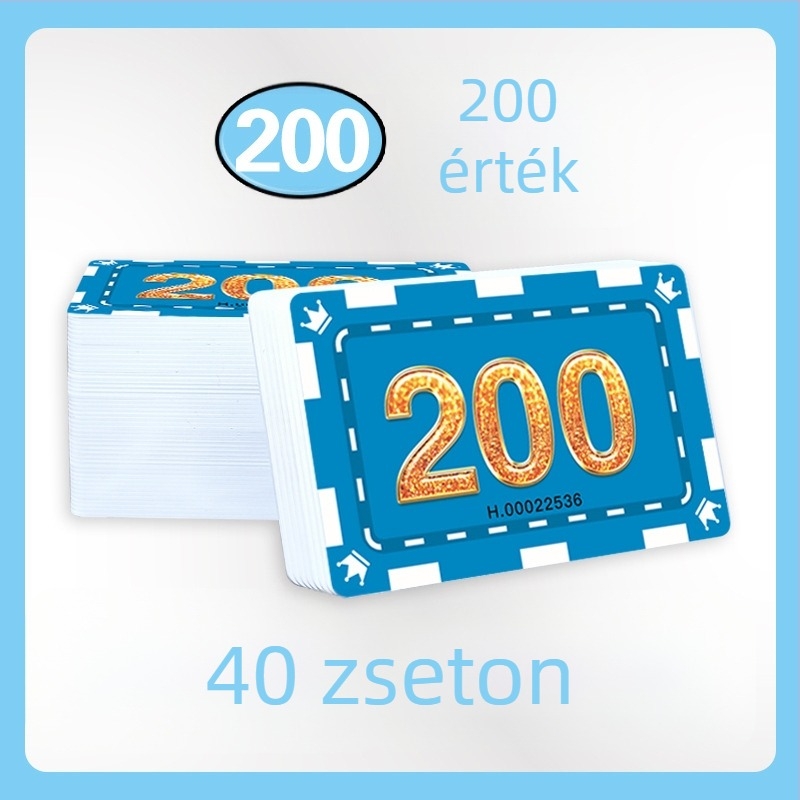 PVC poker kártyák és zsetonok – vízálló, kopásálló, Texas Hold’em és játékszobákhoz
