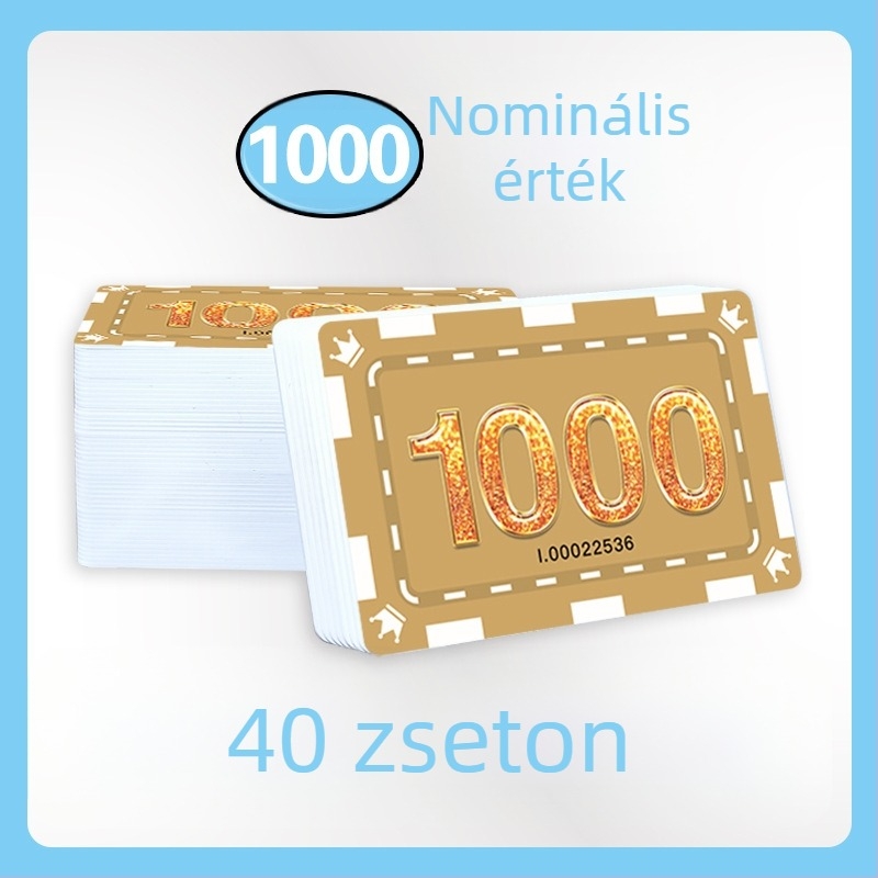 PVC poker kártyák és zsetonok – vízálló, kopásálló, Texas Hold’em és játékszobákhoz