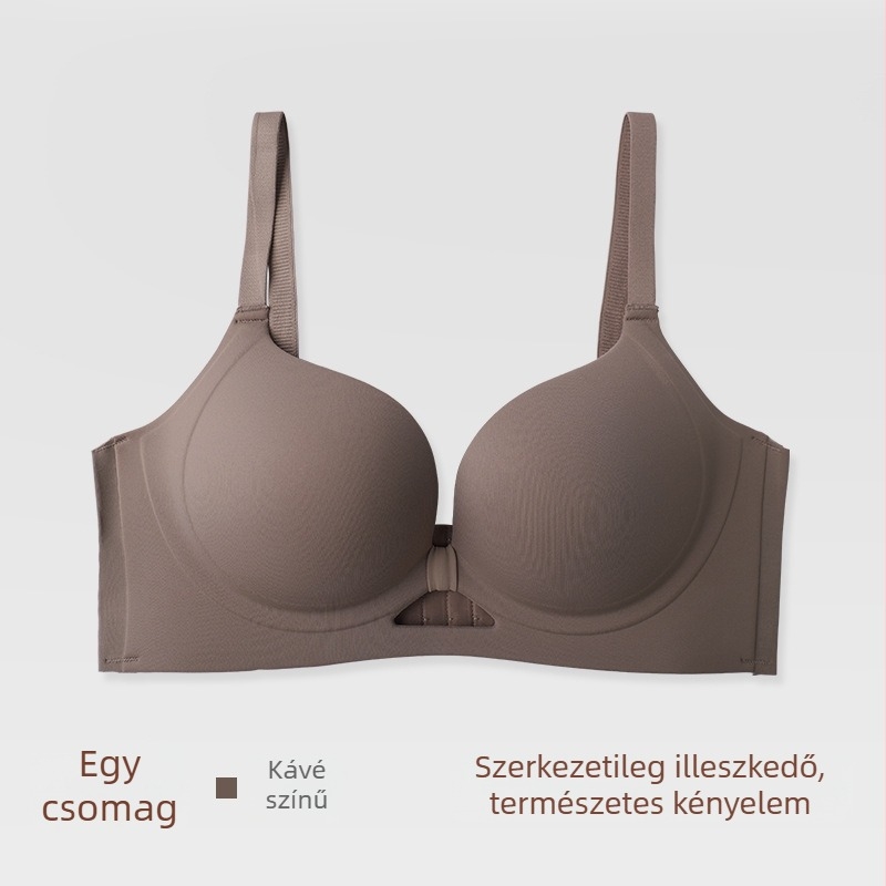 Nothing női melltartó, 3/4 kosár, drót nélküli, push-up hatás, varrat nélküli, hátul négy kapocs zár, anyag nylon, bélés 80–90% nylon, fix kettős vállpántok, 2025 tavasz