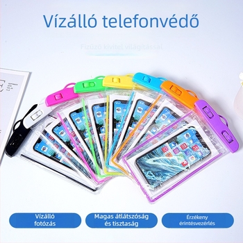 Hengyi vízálló telefon tok – átlátszó PVC érintőképernyős tok kültéri használatra
