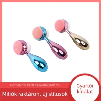 Kézi, kettős oldalú szilikon arcápoló kefe - nem elektromos, általános használatra, származás: Luyi, 3 éves eltarthatóság