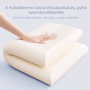 Pillow Island memóriahab párna, téglalap alakú, belső magasság 10–15 cm, belső anyag poliészter-pamut