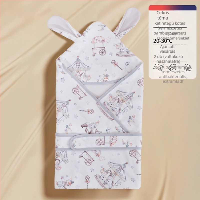 Újszülött pamut quilt pléd, 100% pamut, súly kevesebb mint 0,5 kg, nyár, rajzfilm stílus.