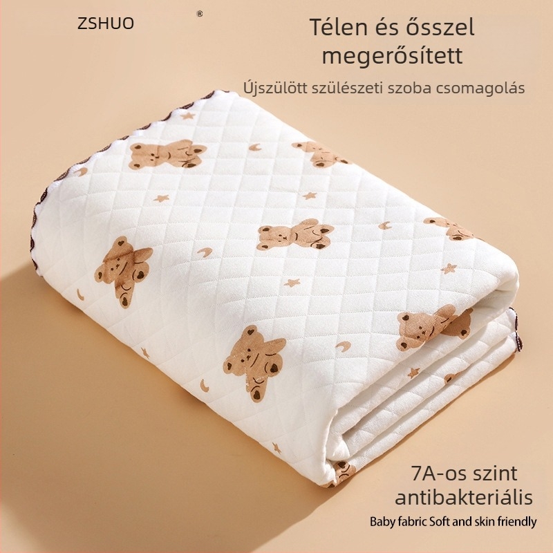 Újszülött pamut swaddle takaró könnyű töltéssel, tavasz–ősz használatra, maximum 0,5 kg, töltet kód 23424524183