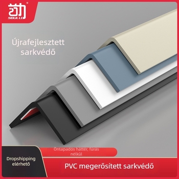 PVC sarokvédők, önragasztó ütésvédő élszalagok, Strength HJT003, Yiwu eredetű, 1 csomag