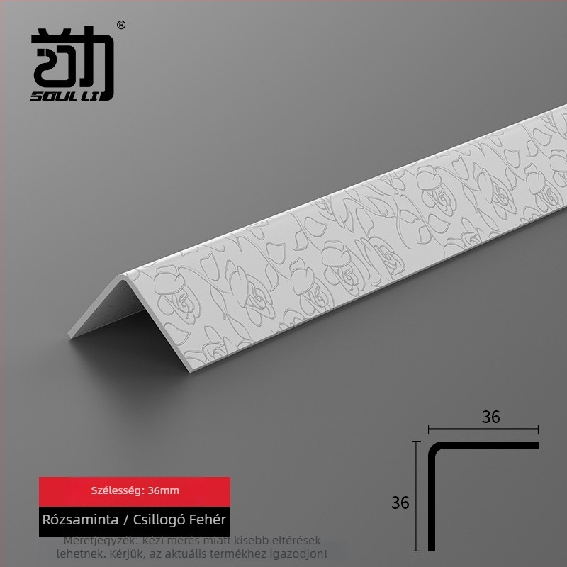 PVC sarokvédők, önragasztó ütésvédő élszalagok, Strength HJT003, Yiwu eredetű, 1 csomag