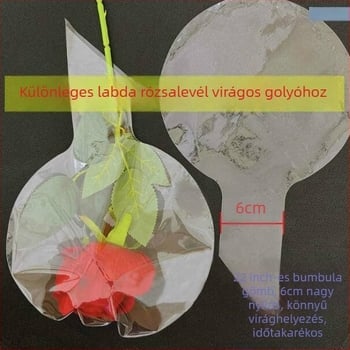 Tingren Bobo Lufi Készlet – PVC, Hullámlufi, Kör alak, Nyomtatott logó, Virágdíszítés