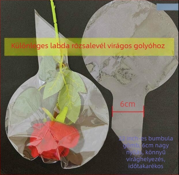Tingren Bobo Lufi Készlet – PVC, Hullámlufi, Kör alak, Nyomtatott logó, Virágdíszítés