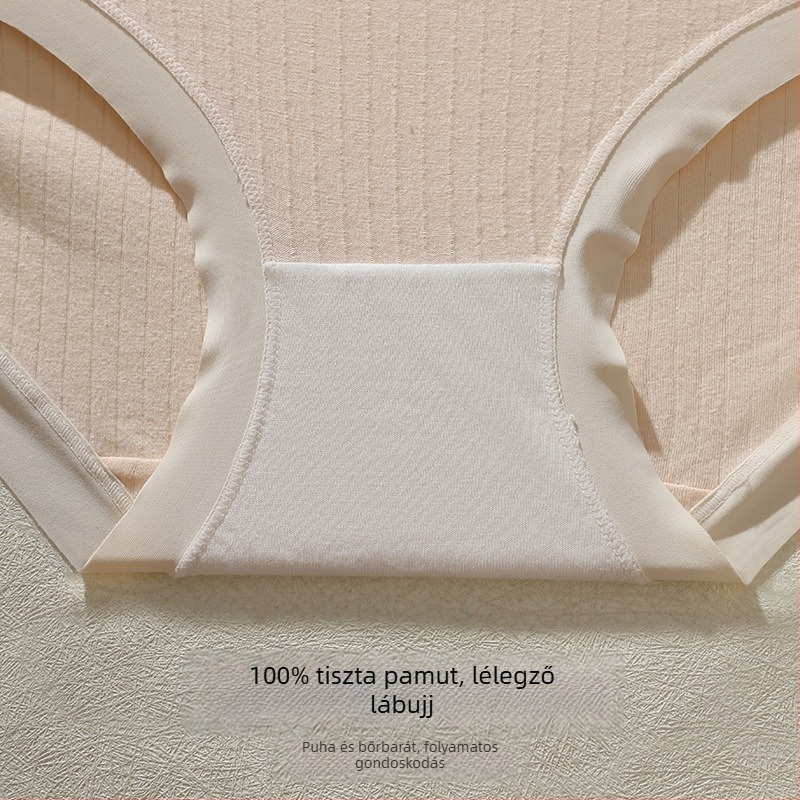 Pamut terhességi fehérnemű, magas derék, antibakteriális, gussett-tel bővített, légáteresztő has-támasz