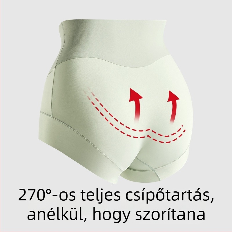 Női varrat nélküli magas derekú haskontroll alsónemű, nylon alapanyagból, 100% pamut speciális terület, légáteresztő és antibakteriális