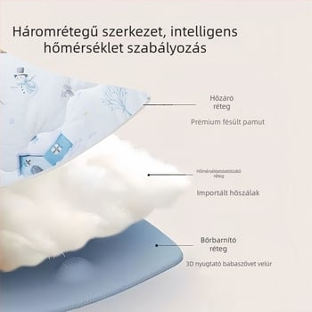 Újszülött beburkoló kendő, vastag és szélálló, súly 0,55–1,0 kg, tavasz–ősz