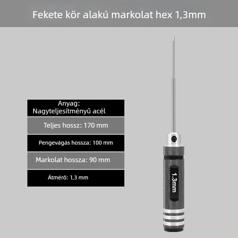 Model repülőgép hex csavarhúzó készlet 1.27/1.3/1.5/2.5 mm, 6‑szög