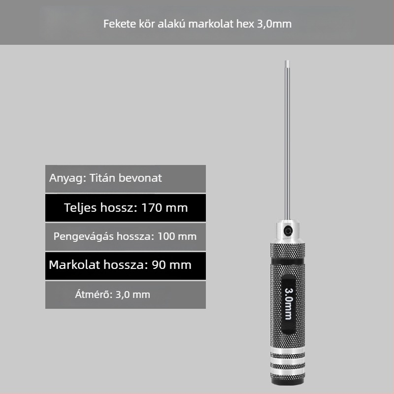 Model repülőgép hex csavarhúzó készlet 1.27/1.3/1.5/2.5 mm, 6‑szög