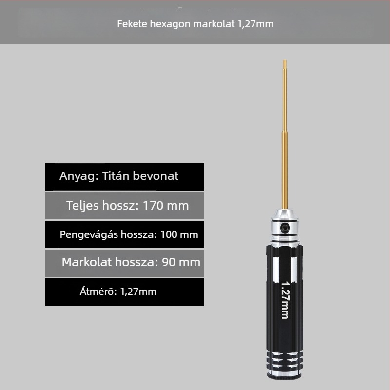 Model repülőgép hex csavarhúzó készlet 1.27/1.3/1.5/2.5 mm, 6‑szög