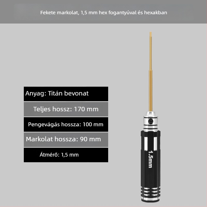 Model repülőgép hex csavarhúzó készlet 1.27/1.3/1.5/2.5 mm, 6‑szög