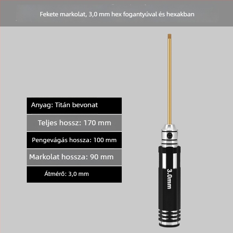 Model repülőgép hex csavarhúzó készlet 1.27/1.3/1.5/2.5 mm, 6‑szög