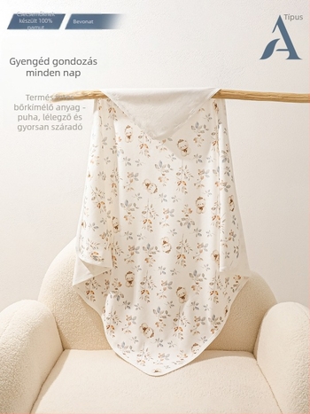 Újszülött pamut swaddle takaró, négy évszak, állat/rajzfilm/virág minta, Biztonsági osztály A