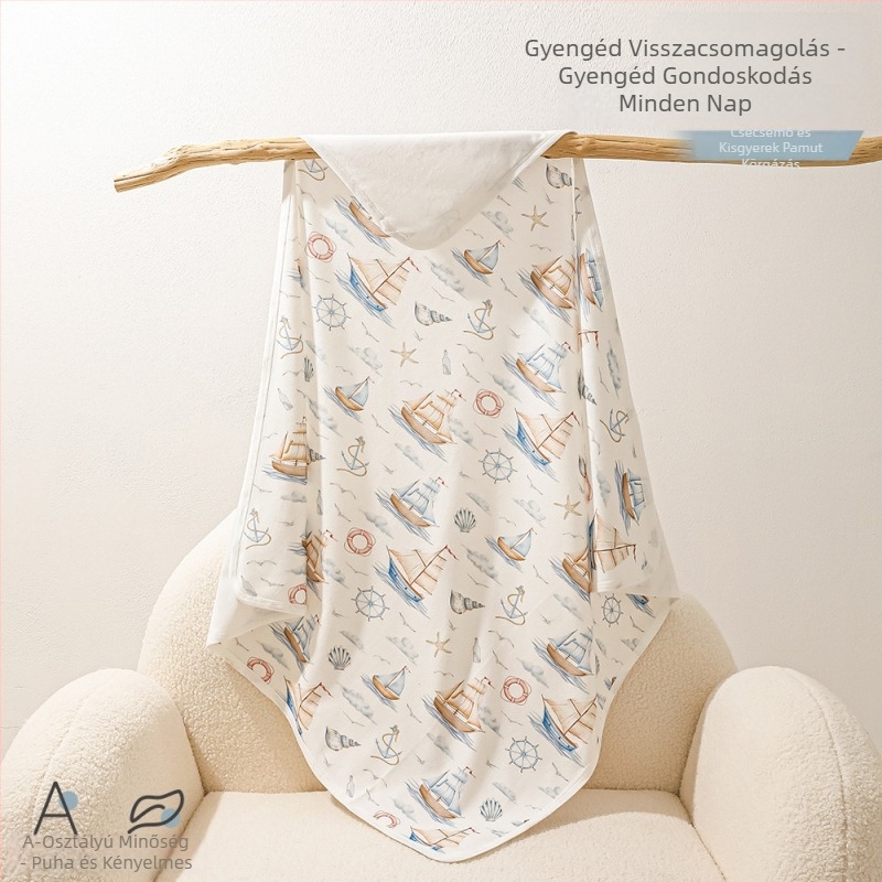 Újszülött pamut swaddle takaró, négy évszak, állat/rajzfilm/virág minta, Biztonsági osztály A