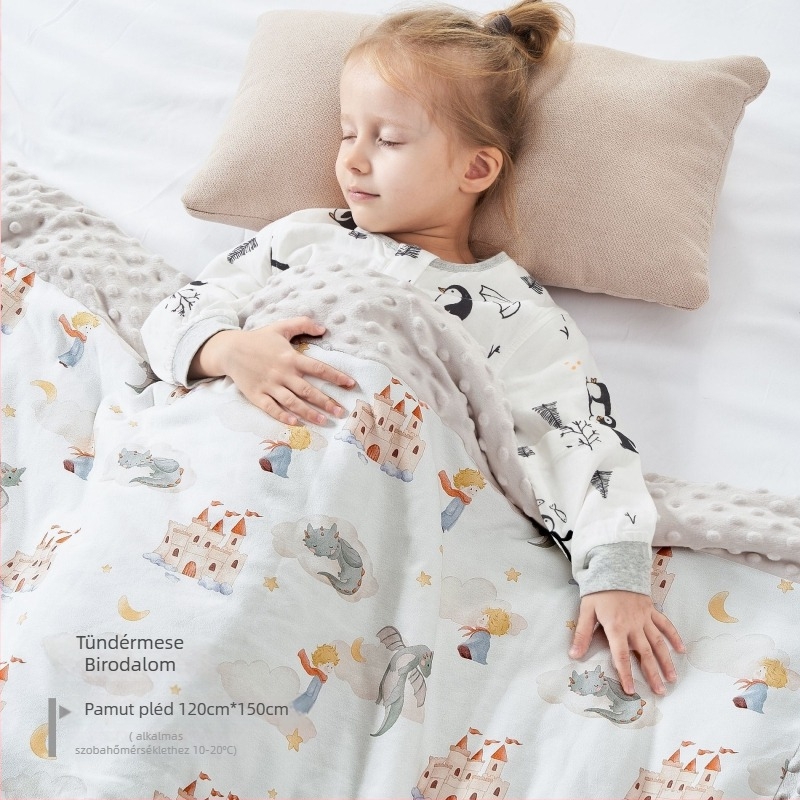 Baba pléd Muslintree / Cotton Tree — állatmintás, minden évszakban használható, 95%+ tiszta pamut, 1–3 éveseknek (Márka: Muslintree/Cotton Tree; Anyag: 95%+ pamut; Minta: állatok; Kor: 1–3 év)