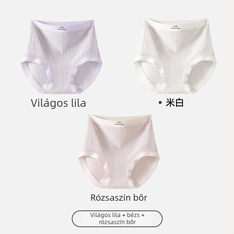 Várandós fehérnemű, magas derekú has támasz, antibakteriális pamut, lélegző, nagy méretek