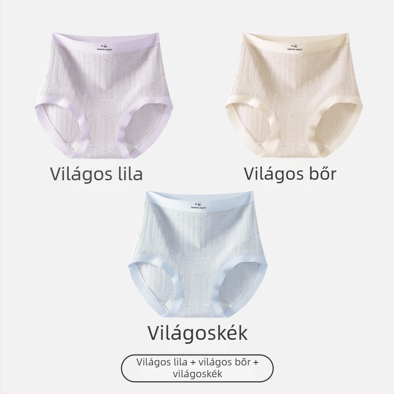 Várandós fehérnemű, magas derekú has támasz, antibakteriális pamut, lélegző, nagy méretek
