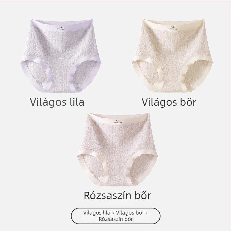 Várandós fehérnemű, magas derekú has támasz, antibakteriális pamut, lélegző, nagy méretek