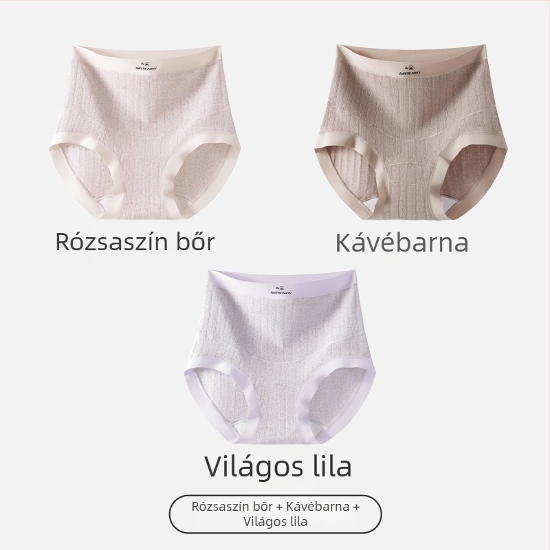 Várandós fehérnemű, magas derekú has támasz, antibakteriális pamut, lélegző, nagy méretek