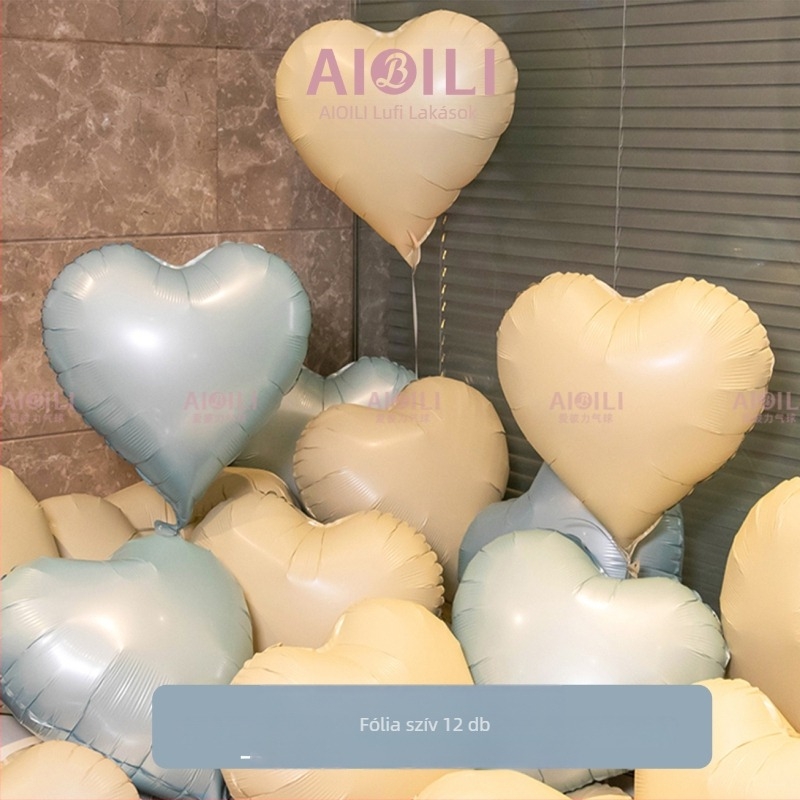 Fóliabalonok készlete alumínium anyagból, farok-formával, testreszabható logóval – születésnapra, esküvőre és Valentin-napra