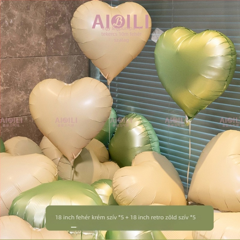 Fóliabalonok készlete alumínium anyagból, farok-formával, testreszabható logóval – születésnapra, esküvőre és Valentin-napra