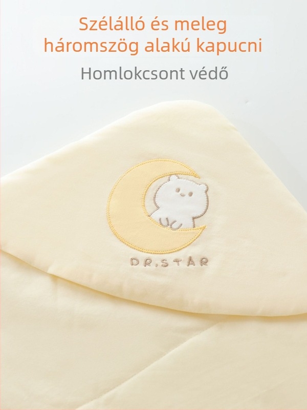 Kötött téli babapizsama: 100% pamut anyag, poliészter töltet, minták: állatok/kocka/rajzfilmfigurák, 1–3 éves csecsemőknek és kisgyermekeknek