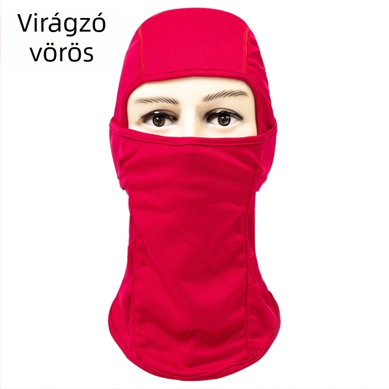 Kerékpáros/motorkerékpáros arcmaszk – UV védelem, Spandex/Lycra anyag, uniszex, márka AT