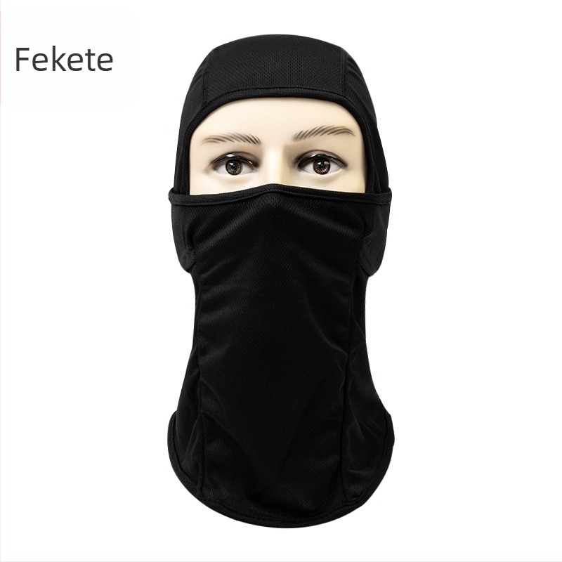 Kerékpáros/motorkerékpáros arcmaszk – UV védelem, Spandex/Lycra anyag, uniszex, márka AT